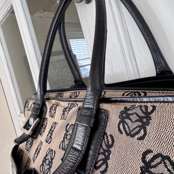 Loewe Anagram Shoulder Tote Bag Canvas & Leather with Dustbag, EUC - Picture 6 of 16